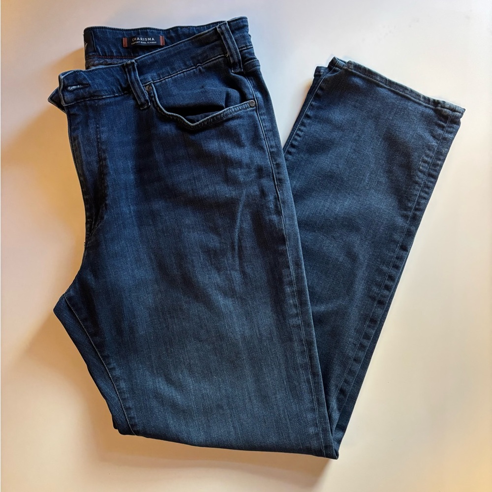 Men's Straight Jeans in Dark Blue